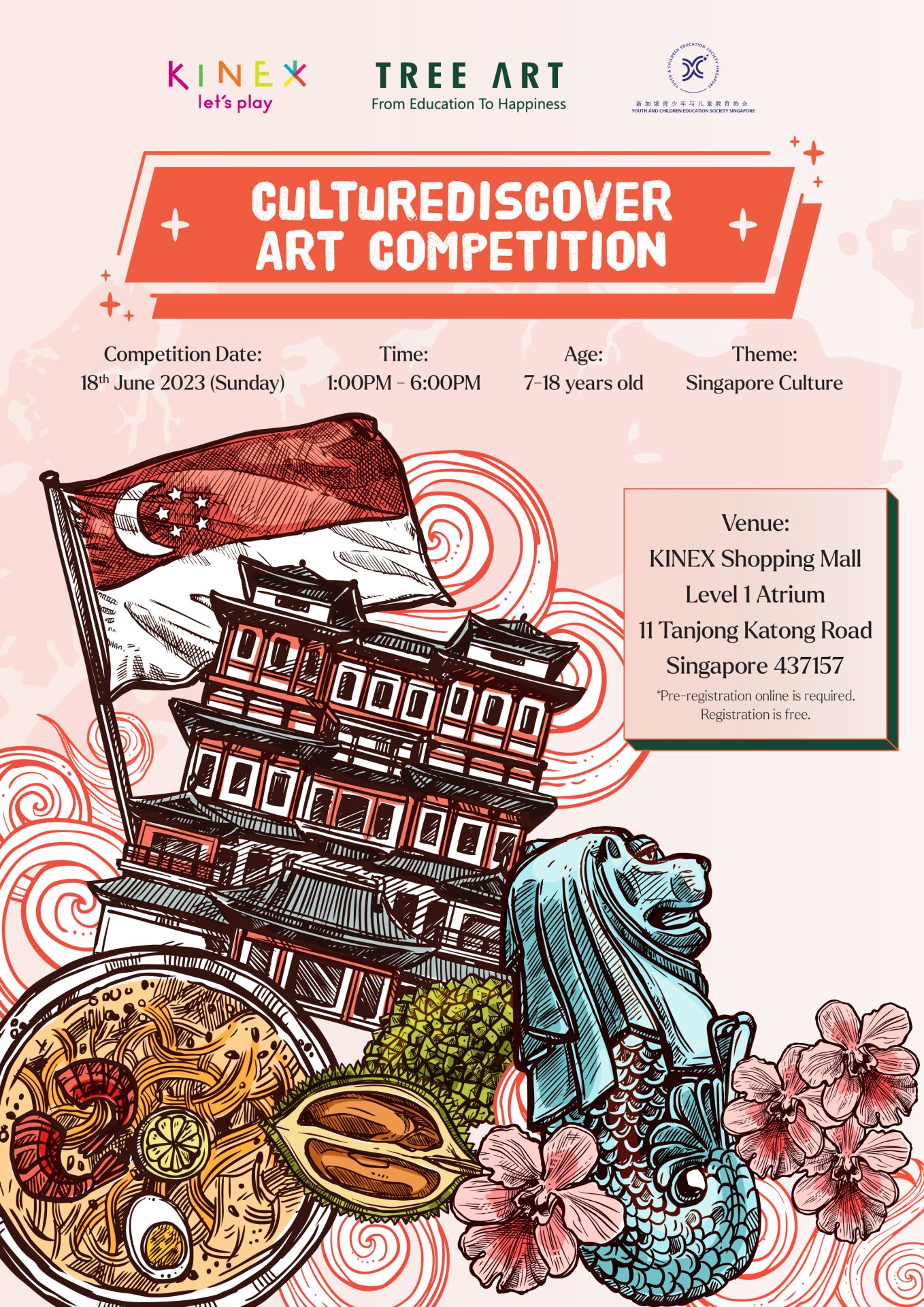 Official poster for the Tree Art x KINEX CultuRediscover Art Competition
