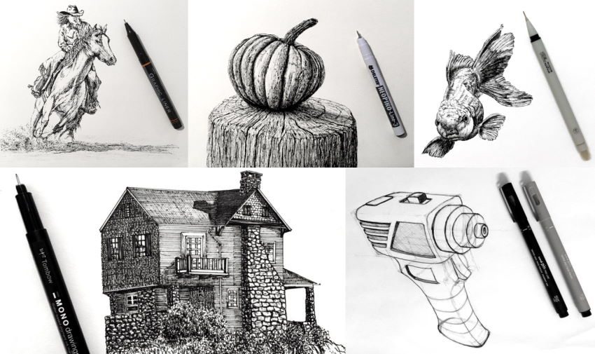 Photo illustrating children practising more advanced art techniques as their skills progress