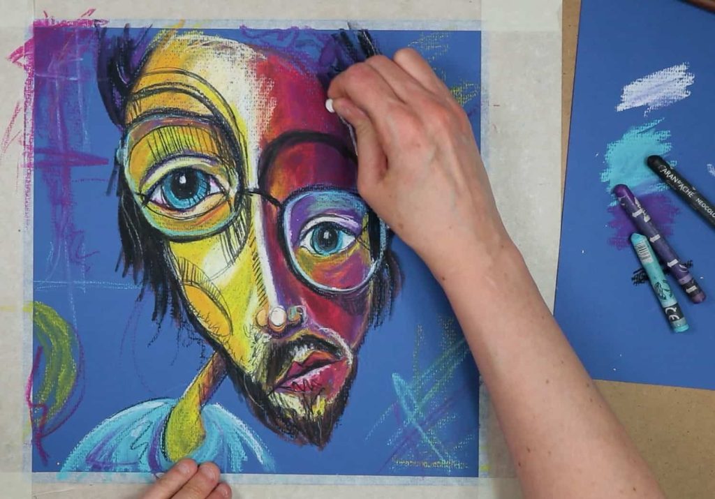 Student artwork reflecting a personal, individually developed art style