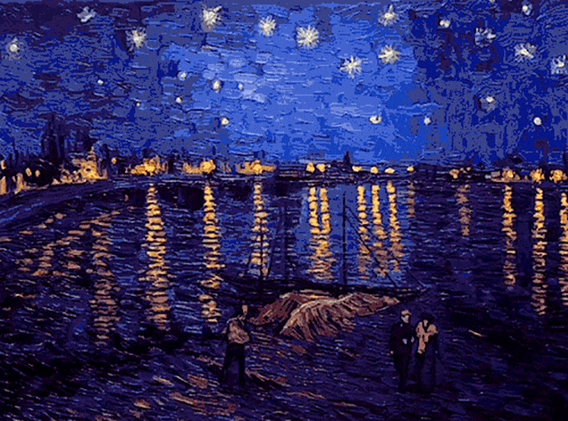 Animated still from Loving Vincent illustrating the film's story, told through an undelivered letter and the people closest to Van Gogh