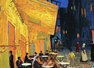 Animated still from Loving Vincent, the Oscar- and BAFTA-nominated animated feature
