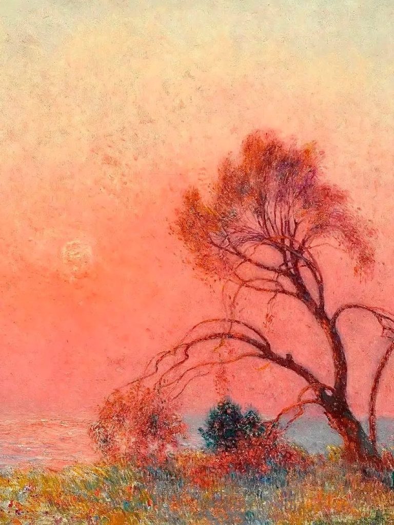 Painting by Ferdinand du Puigaudeau capturing nature with dreamlike color and delicate brushwork