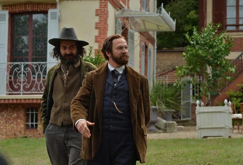 Film still from Cézanne and I capturing the growing strain in Zola and Cézanne's friendship