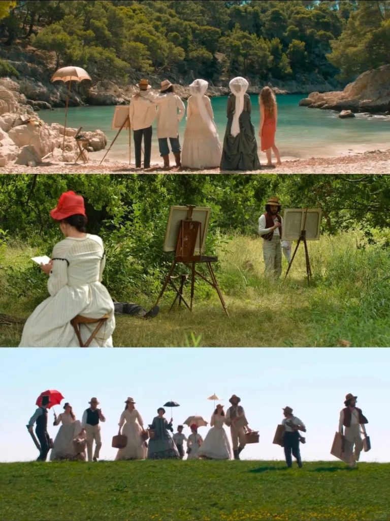 Film still from Cézanne and I evoking the film's era of contradiction, romance, and sorrow