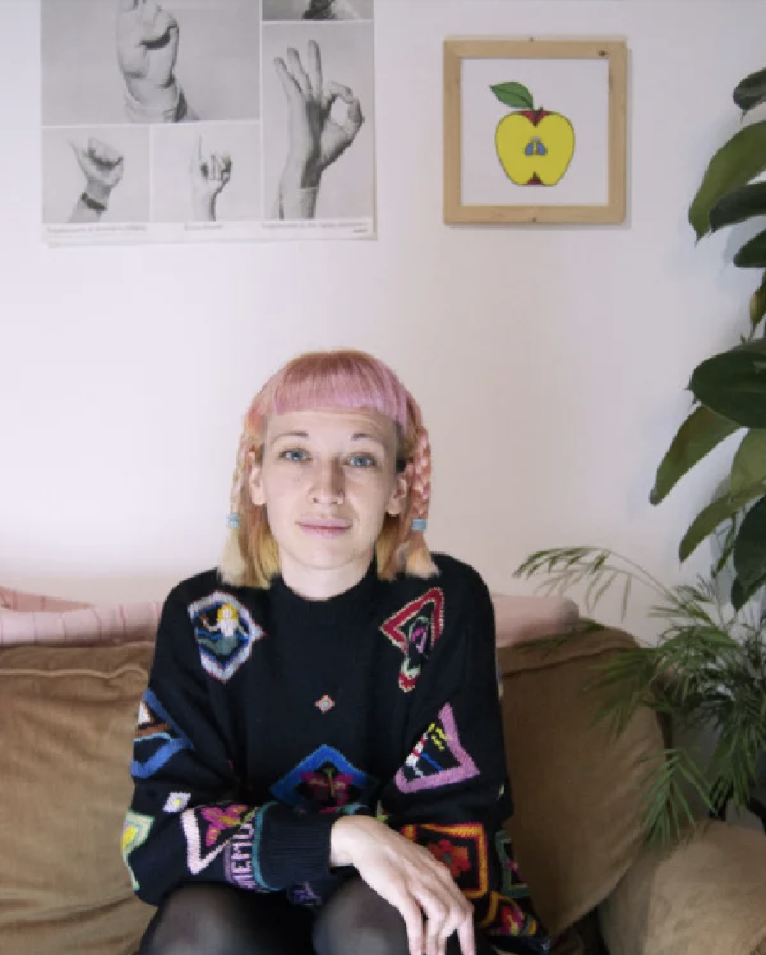 Portrait of Italian children's book illustrator Noemi Vola