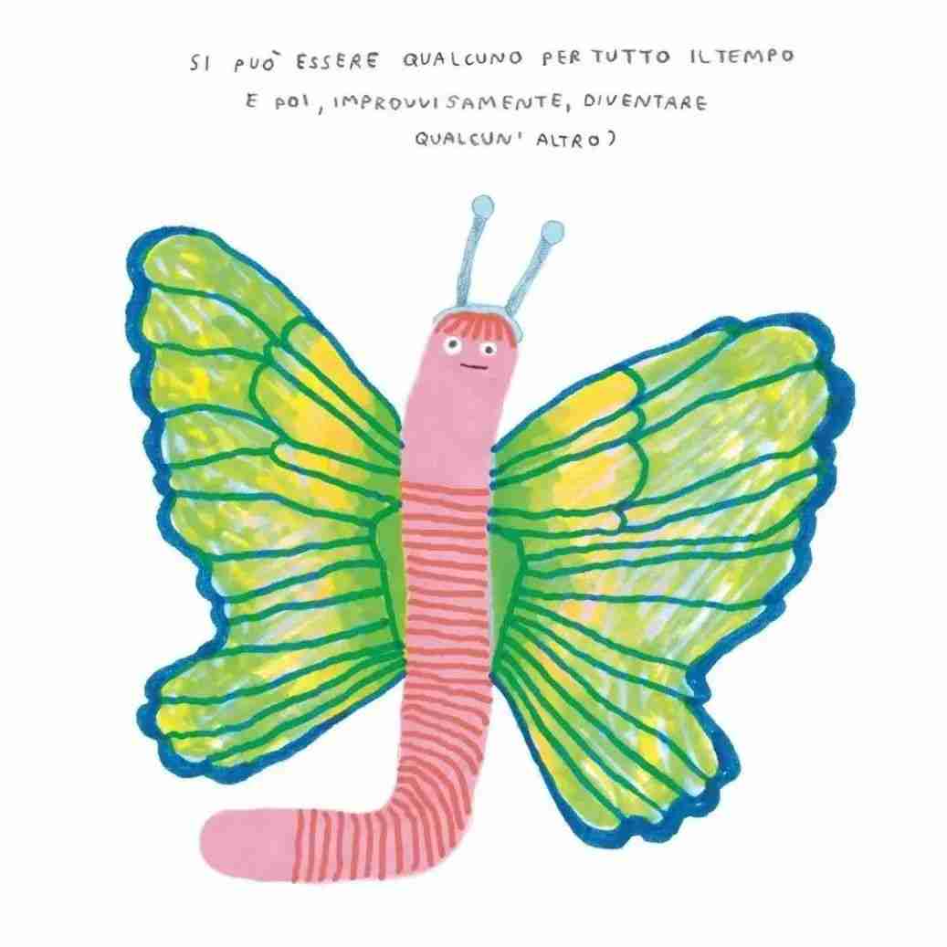 Illustration from Noemi Vola's book about the life of a worm
