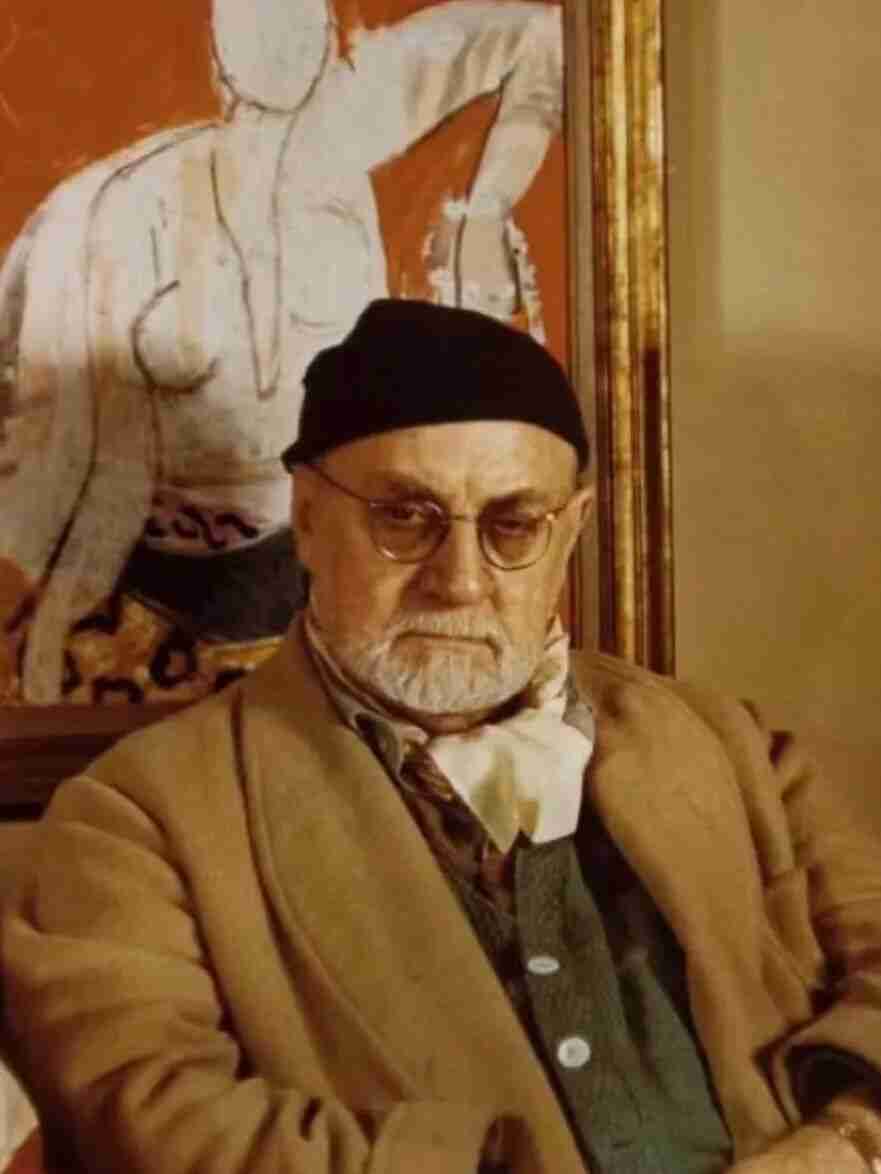 Portrait photograph of French artist Henri Matisse, founder of the Fauvism movement