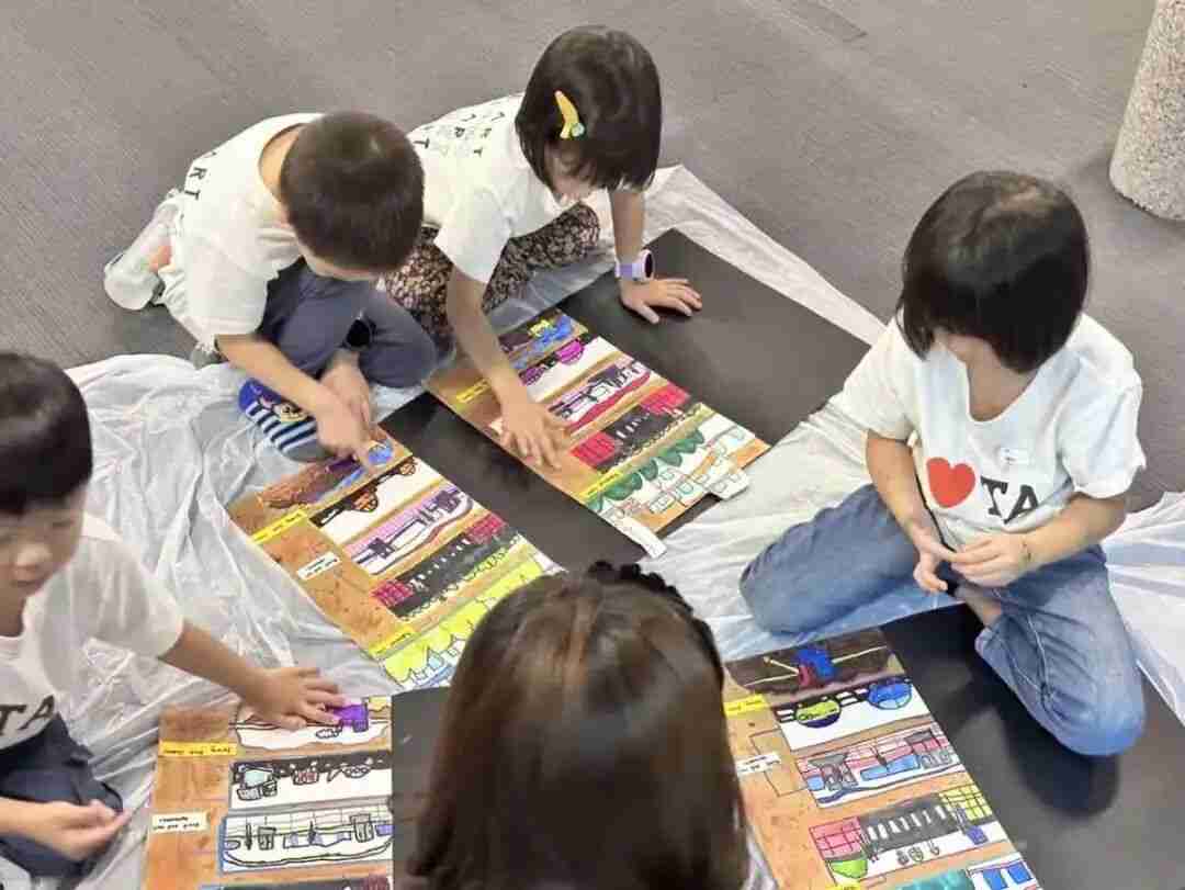 A child engaged in the process of outdoor sketching, nurturing observation and feeling
