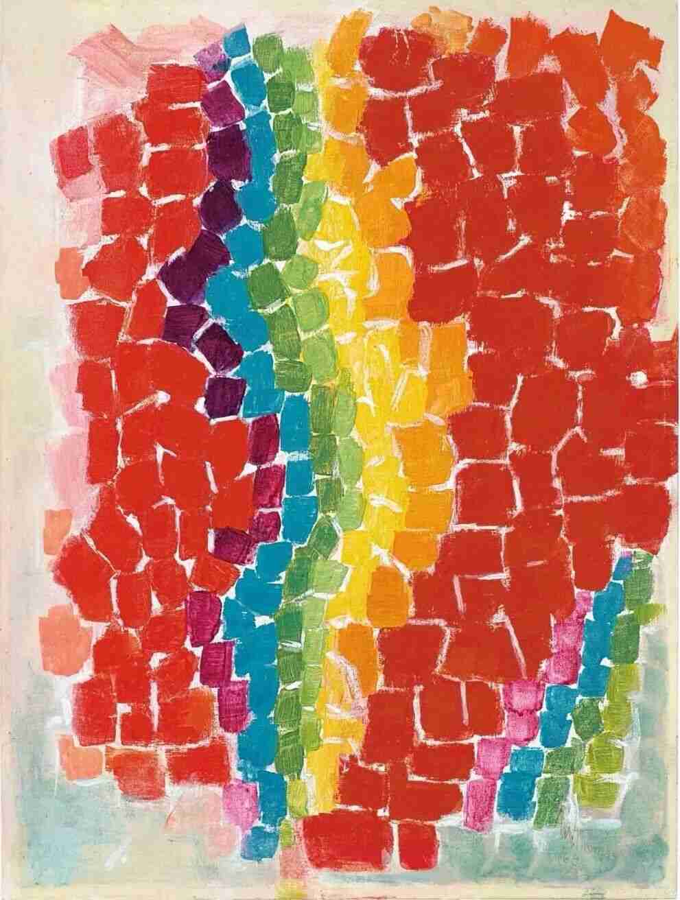 Photograph of Alma Thomas, whose artistic legacy continued to shine after her passing in 1978