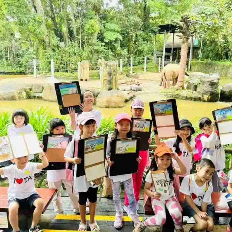 Child expressing creativity through art at Tree Art