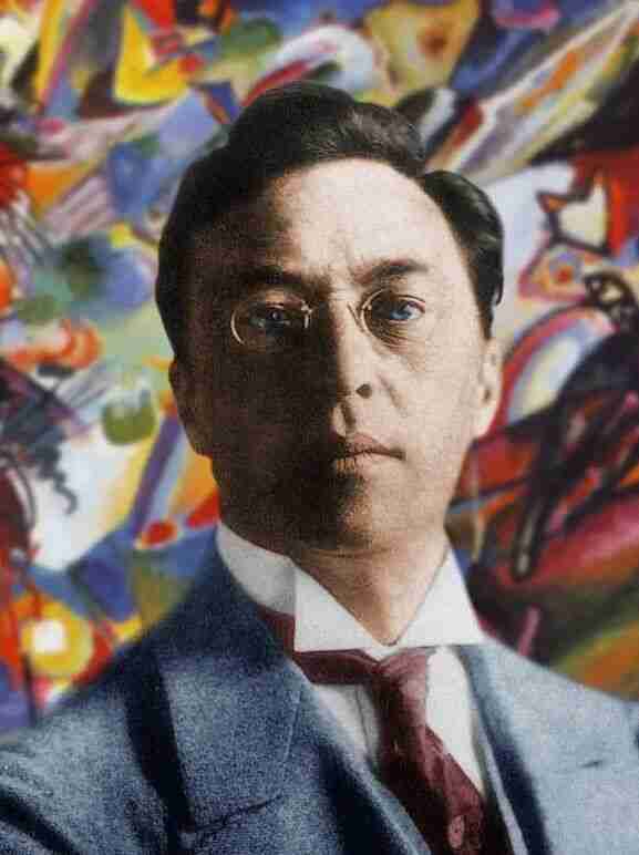 Portrait photograph of Russian abstract painter Wassily Kandinsky
