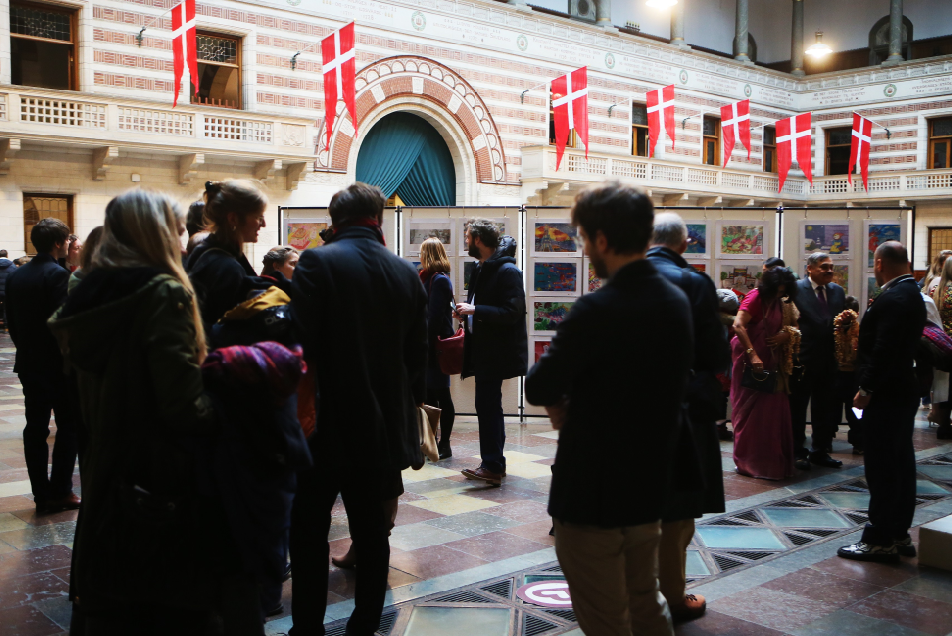 Photo from the 2023 Andersen International Art Exhibition at Aarhus City Hall