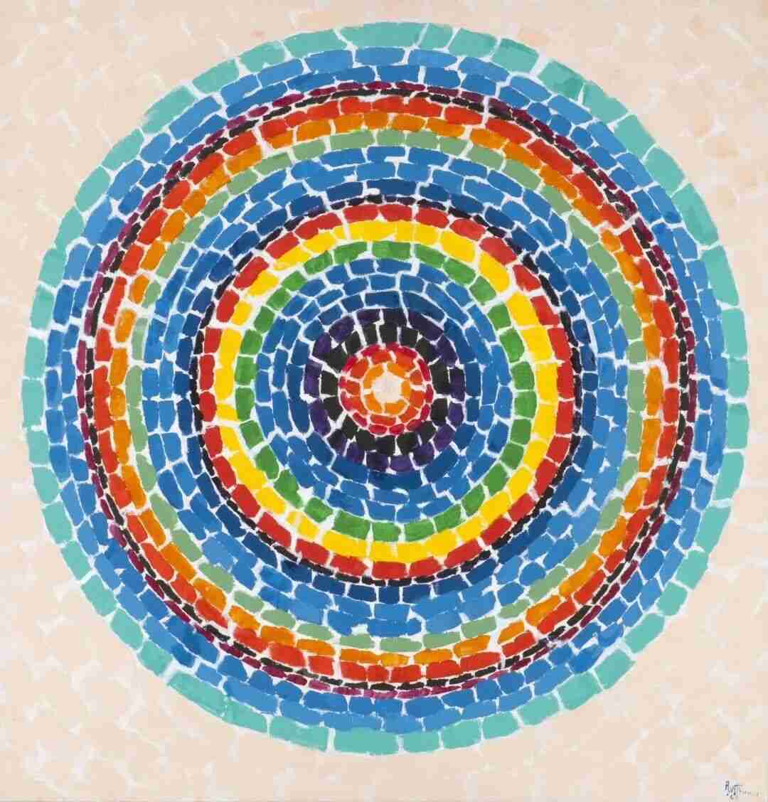 Alma Thomas artwork from her years balancing a teaching career with her own painting practice