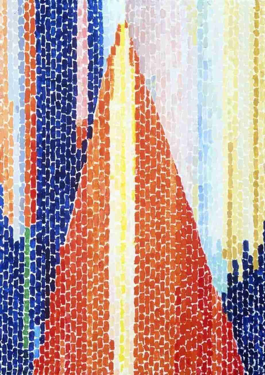 Alma Thomas painting reflecting her belief that "color is life, and light is the mother of color"