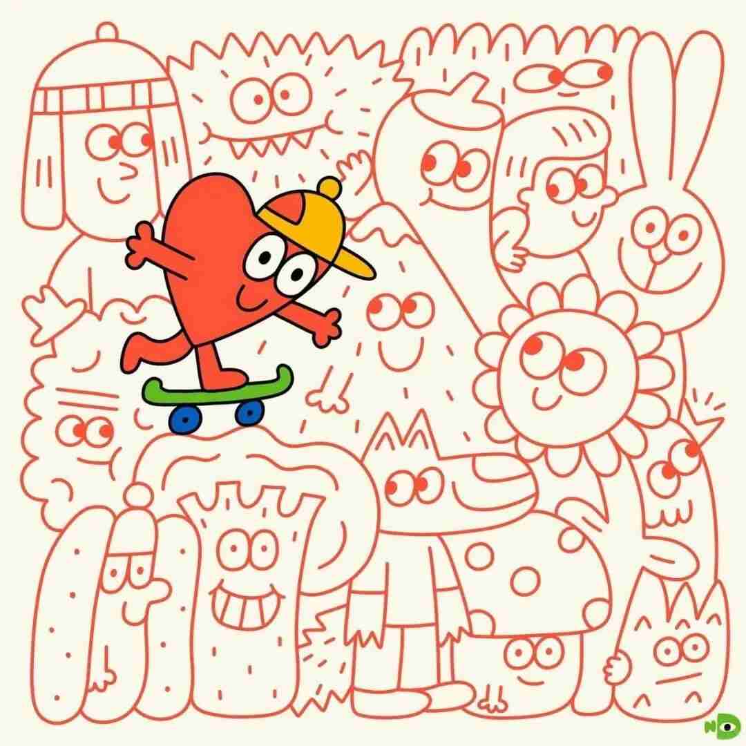 Illustration by Nina Dzyvulska in her signature style, adapted for product and lifestyle design