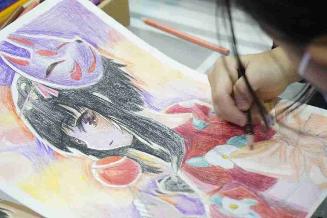 Child learning color vocabulary through hands-on painting, linking color names to real objects