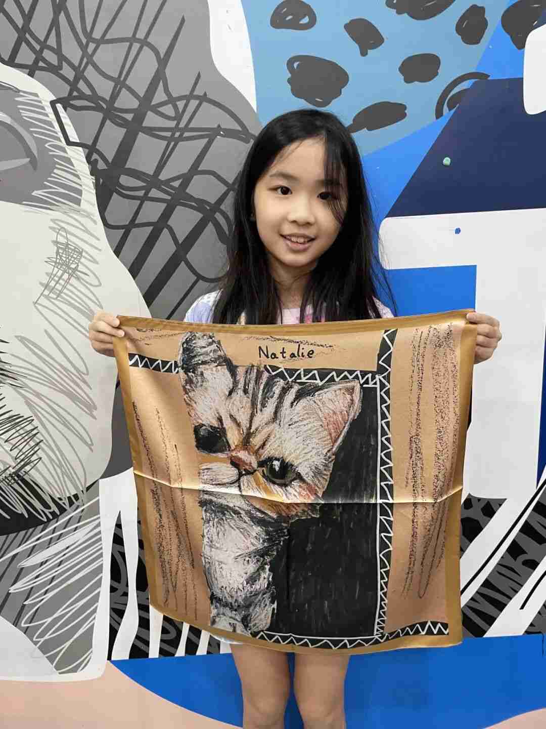 Colorful painting created by a young TREE ART student