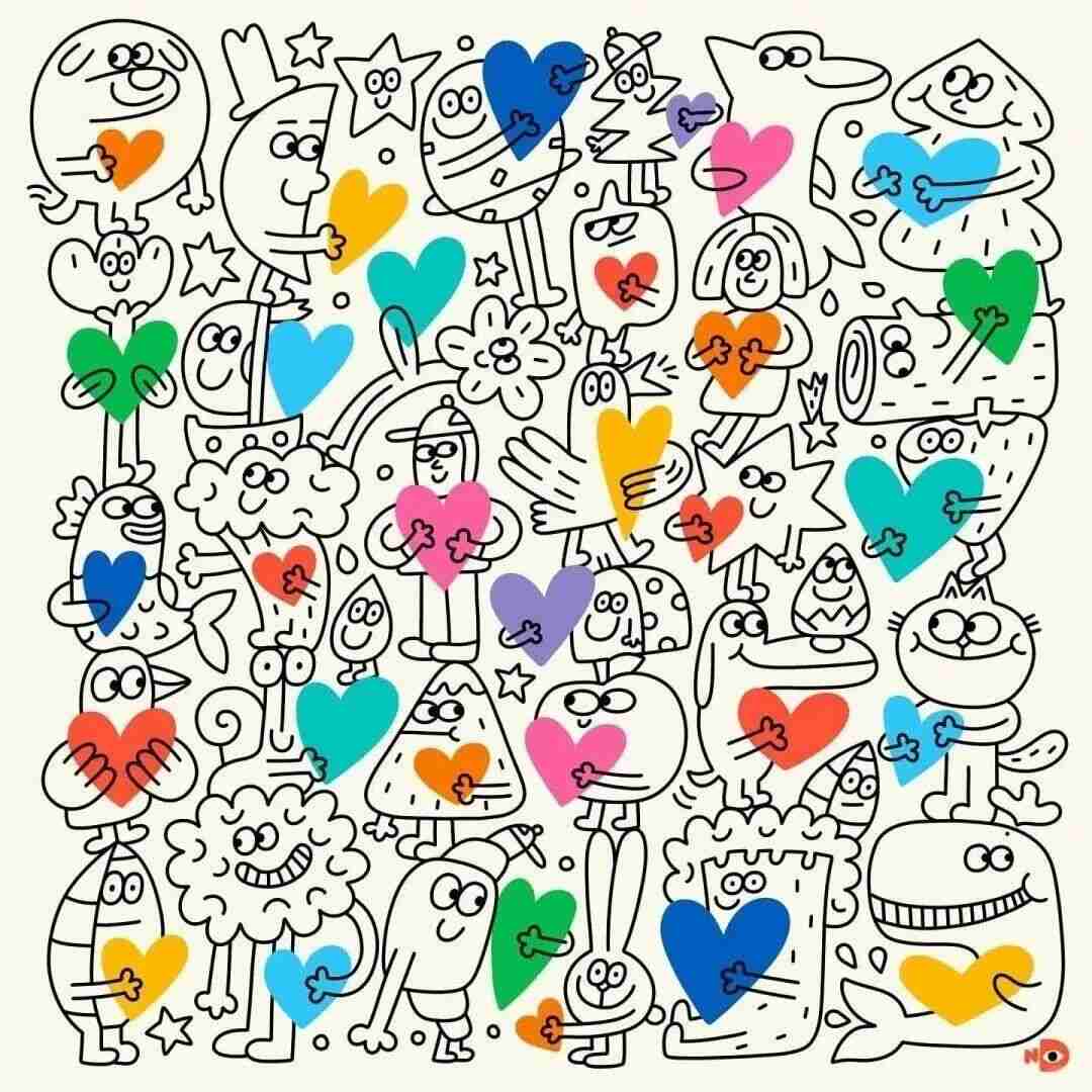 Nina Dzyvulska illustration of clay-like animal characters in soft, creamy colors