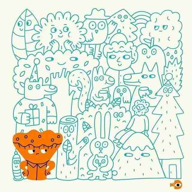 Nina Dzyvulska pattern design featuring playful characters suited to fashion and homeware
