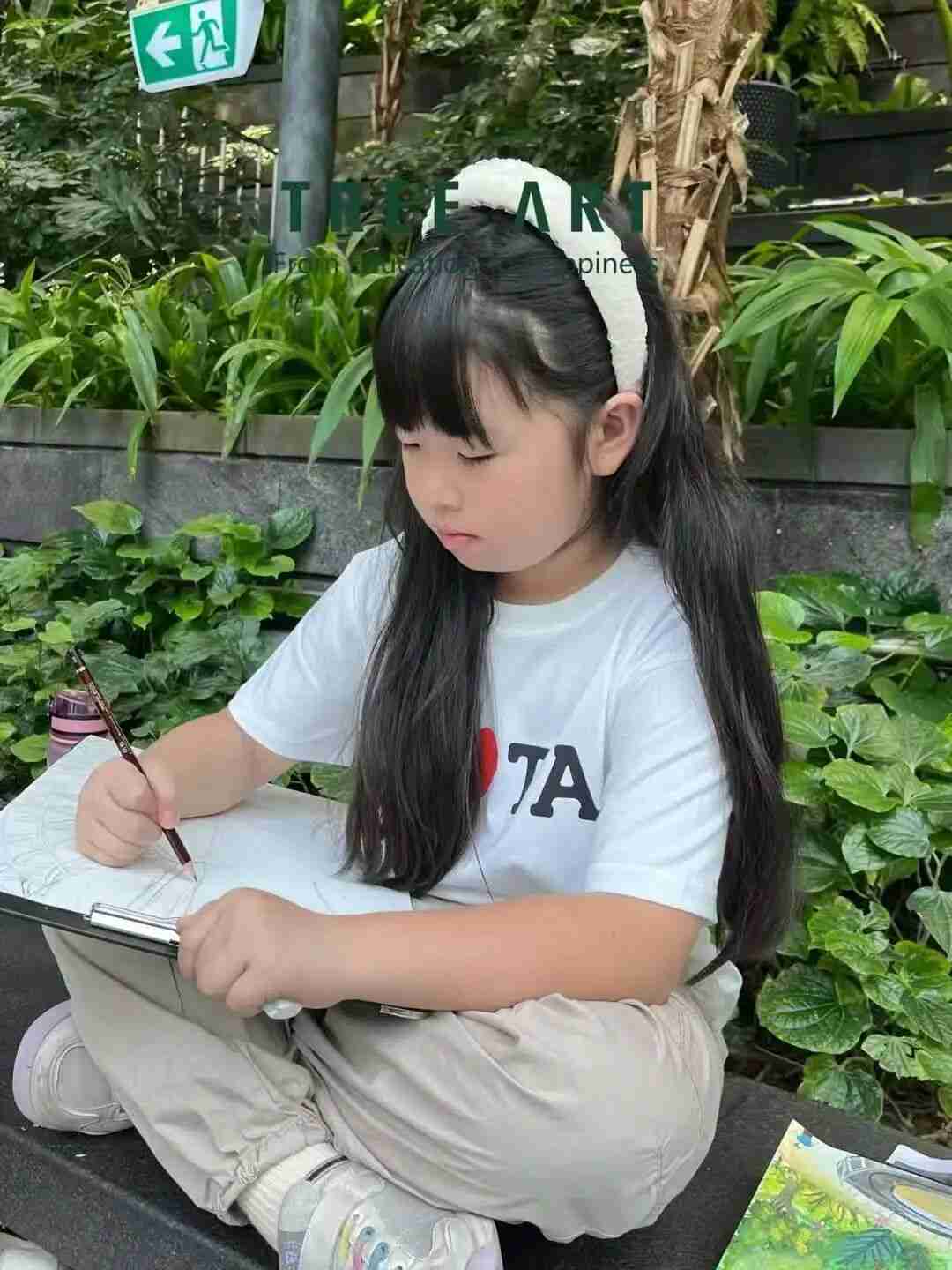A child's imaginative sketch, full of personal expression