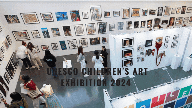 Animated clip from a previous TreeArt UNESCO Children's Art Exhibition