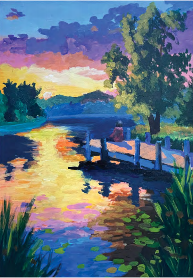 Gold Award-winning painting by Age 11-12 Group winner Gan Yuze (SGP00180)