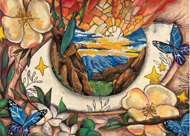 Gold Award-winning painting by Age 9-10 Group winner Sim Yun Jun Lance (SGP00219)
