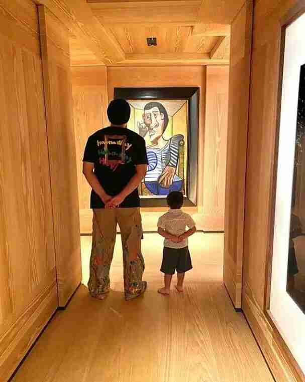 Photo illustrating art as a natural part of daily family life