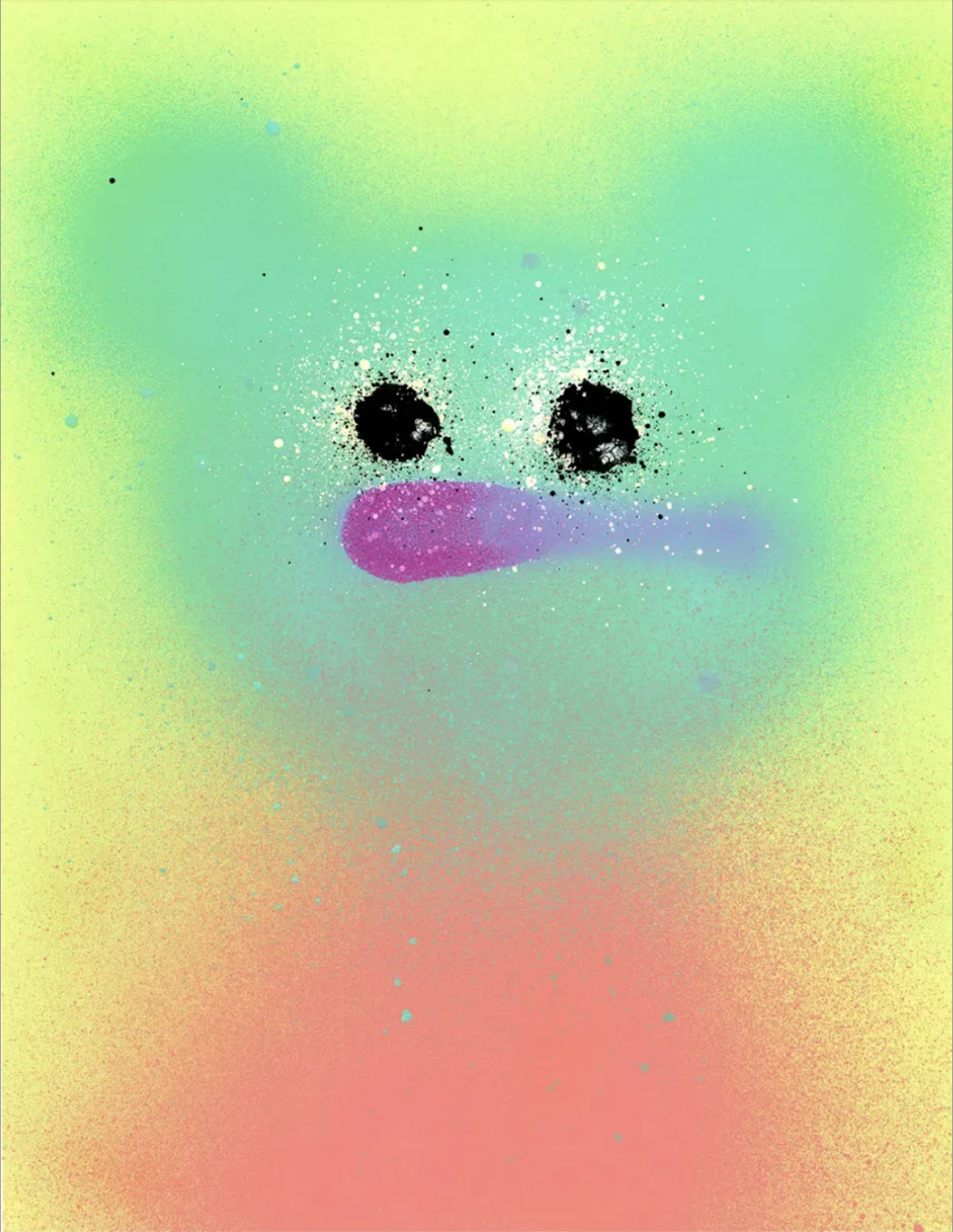 Whimsical doodle character artwork by Jon Burgerman