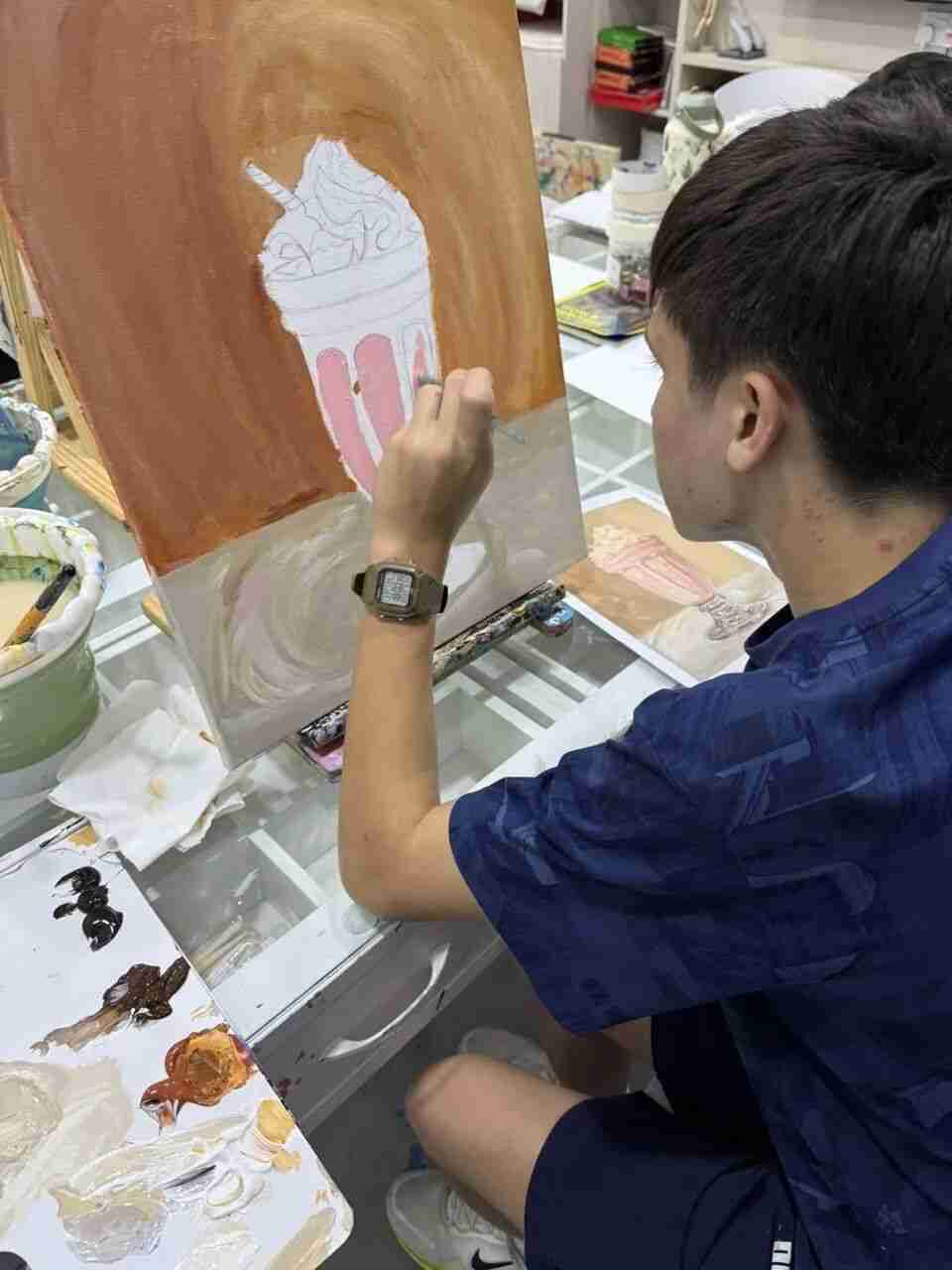 Photo illustrating the high-quality art environment described as shaping children's future taste and life standards