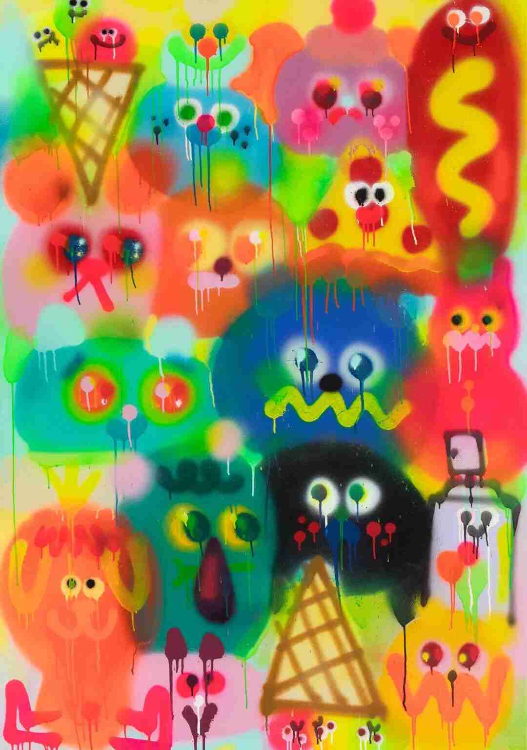 Jon Burgerman doodle-style artwork from his early career