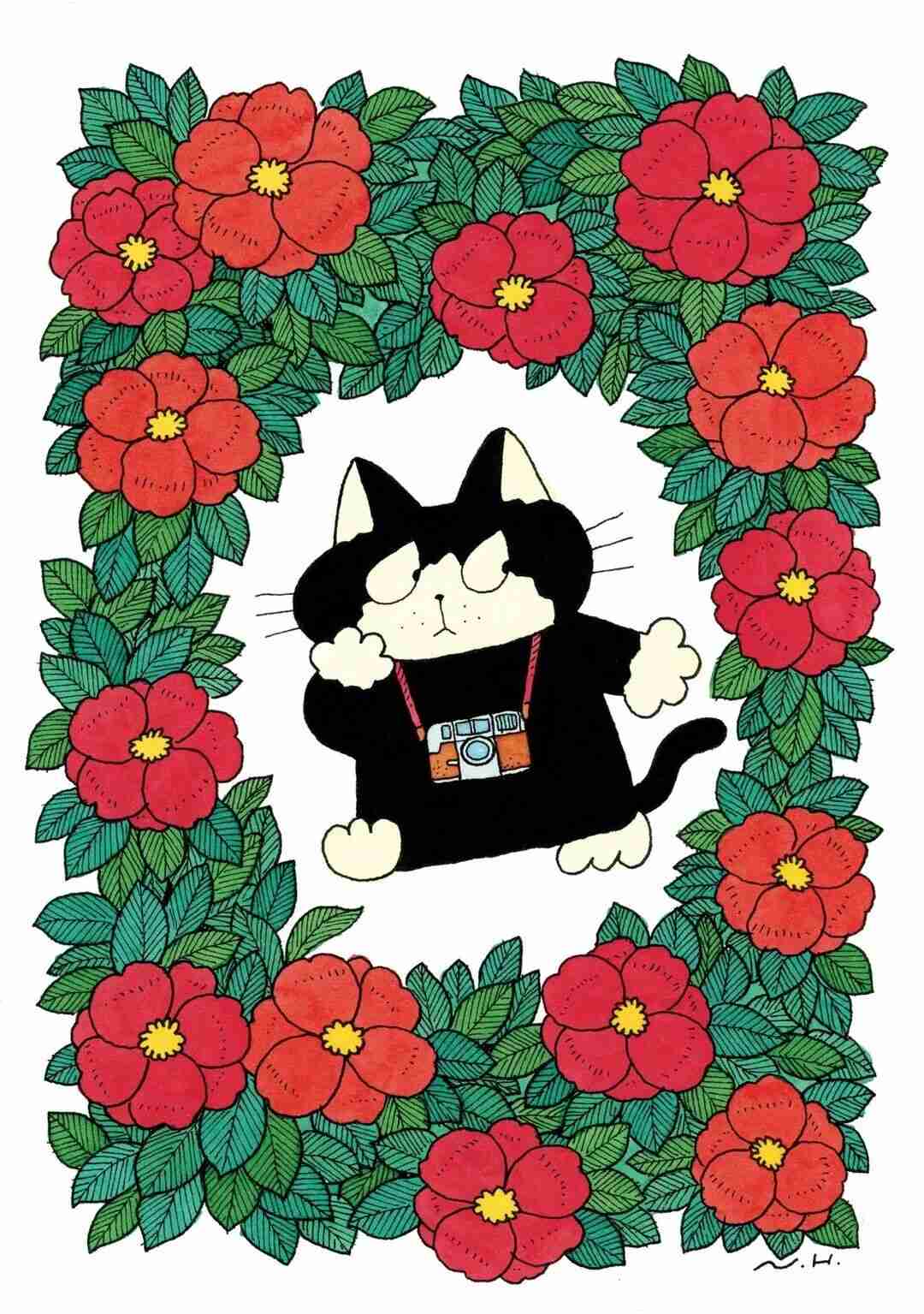 Illustration by Naoto Hidaka of a small animal in his signature simple, storytelling style