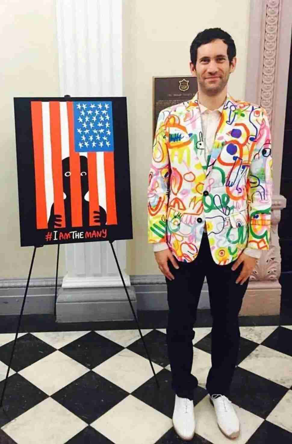 Example of Jon Burgerman's impromptu street-style doodle artwork