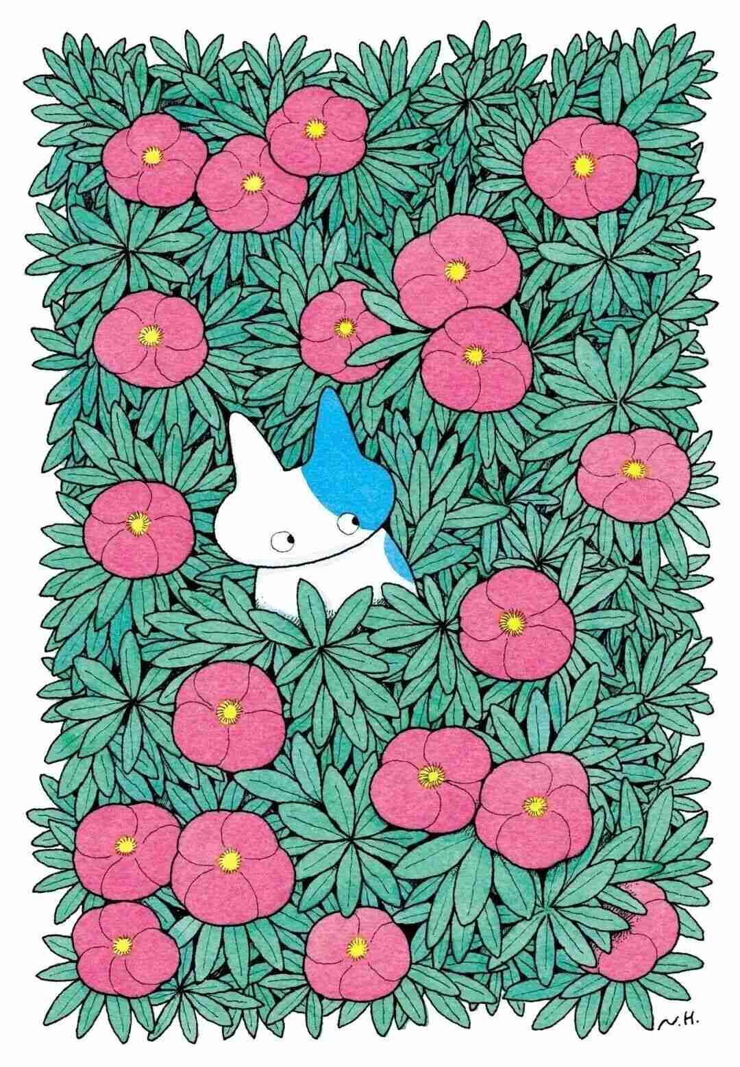 Illustration by Naoto Hidaka with soft colors and an inviting, story-driven scene