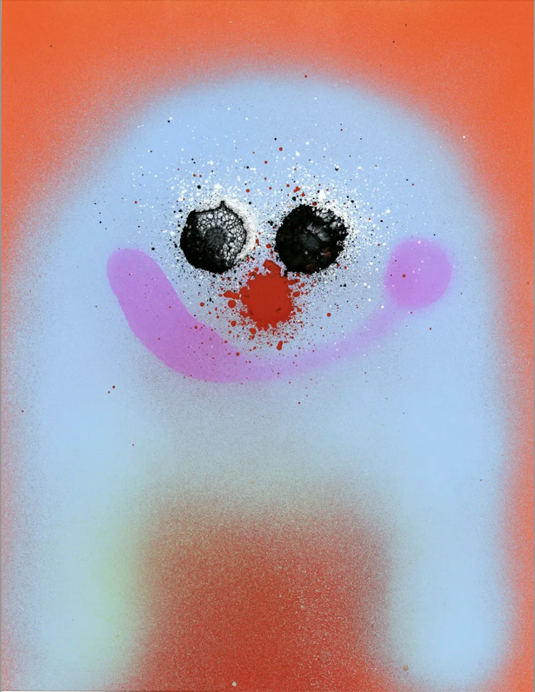 Jon Burgerman doodle artwork with rounded, cartoon-like shapes