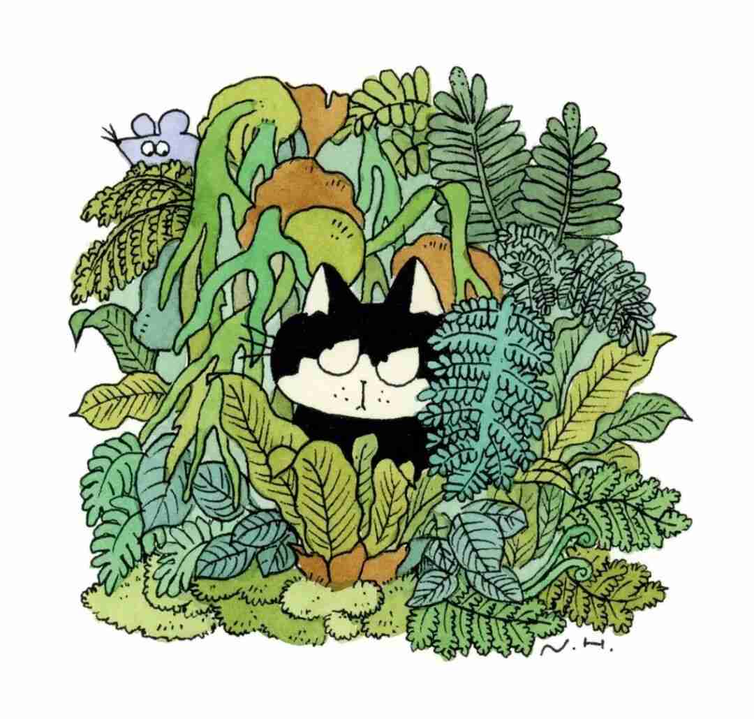 Illustration by Naoto Hidaka capturing the quiet beauty of everyday nature