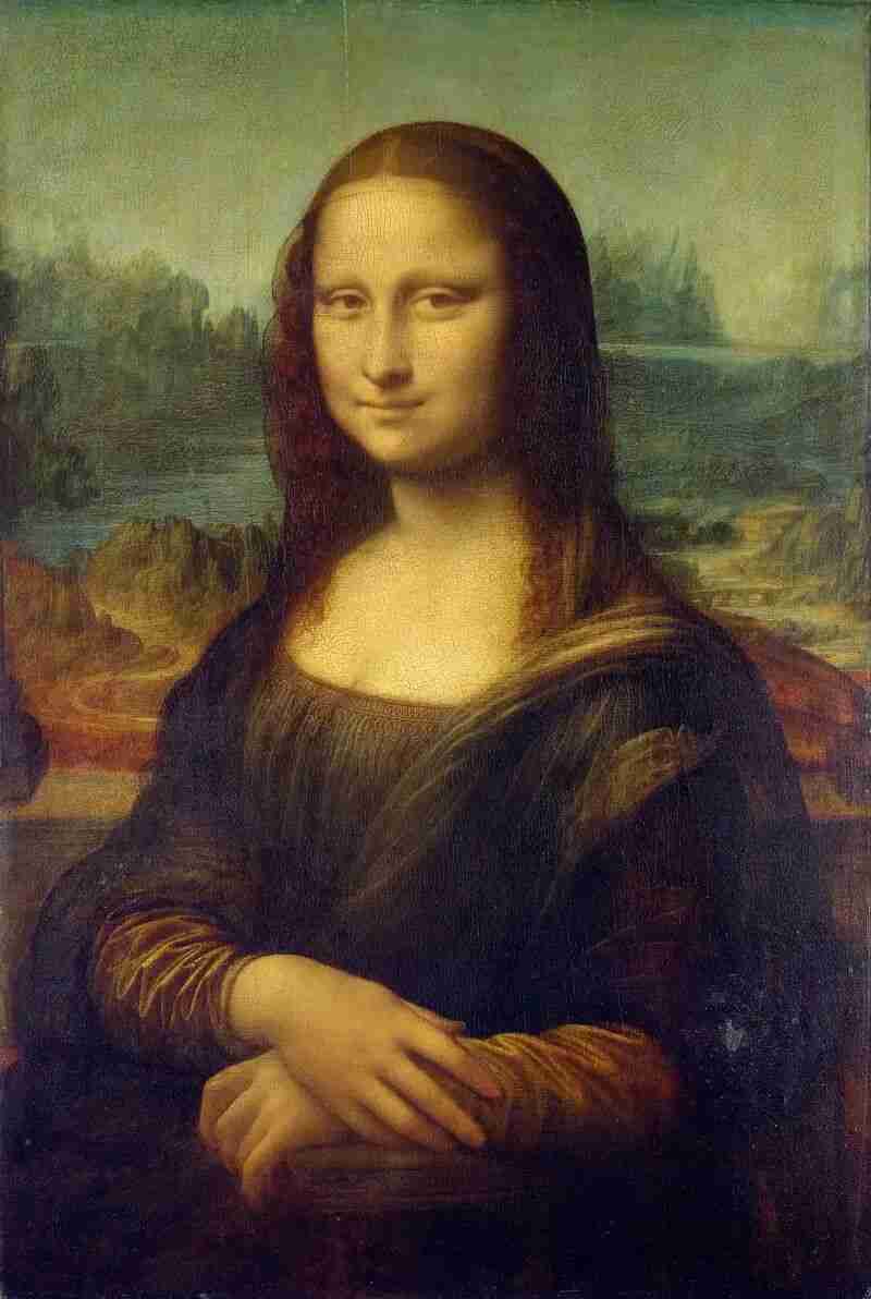 Leonardo da Vinci's Mona Lisa, an example of traditional figurative painting