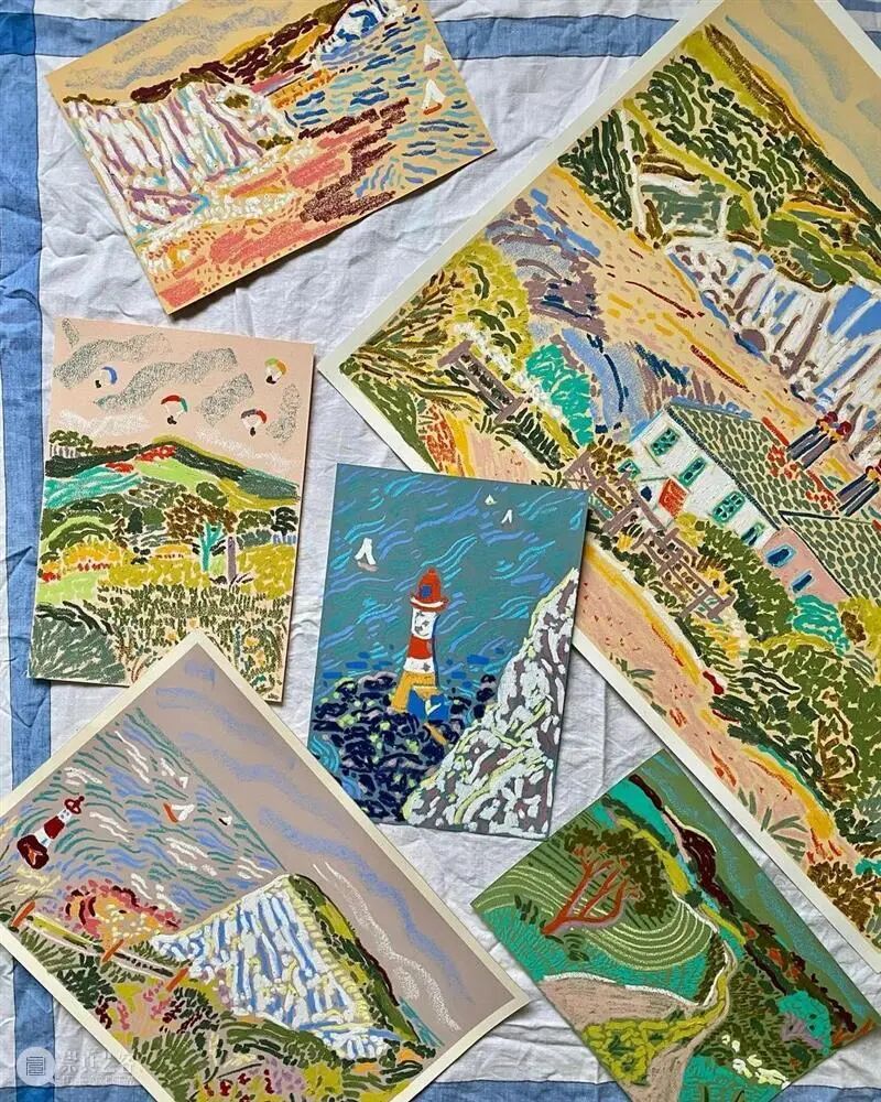 A Camilla Perkins illustration showing the loose, improvisational brushwork of her intuitive process