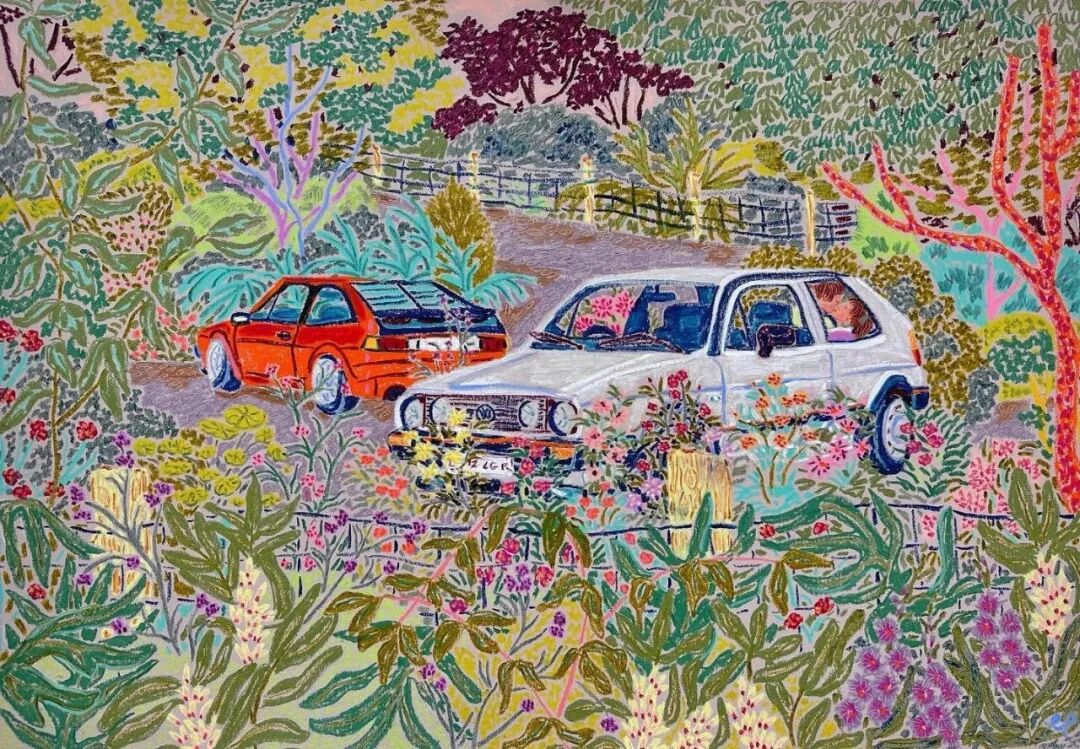 A Camilla Perkins illustration from her recent exhibited work