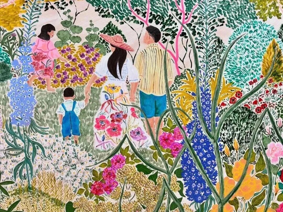 A saturated, joyful Camilla Perkins illustration closing the article's gallery of her work