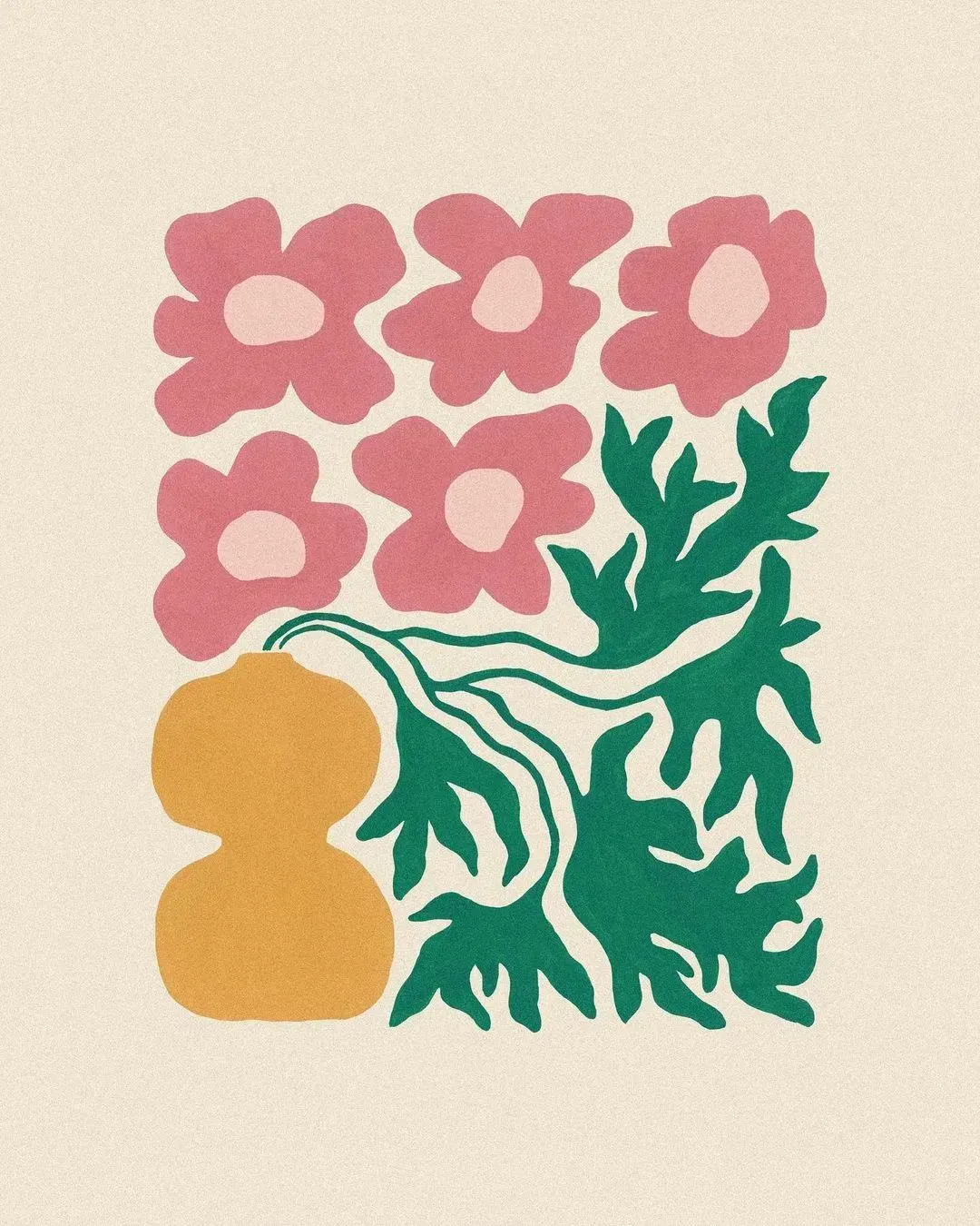Liv Lee illustration in her signature bold color palette