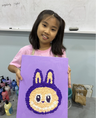 A child's drawing with a hurried, urgent line expressing a strong emotion