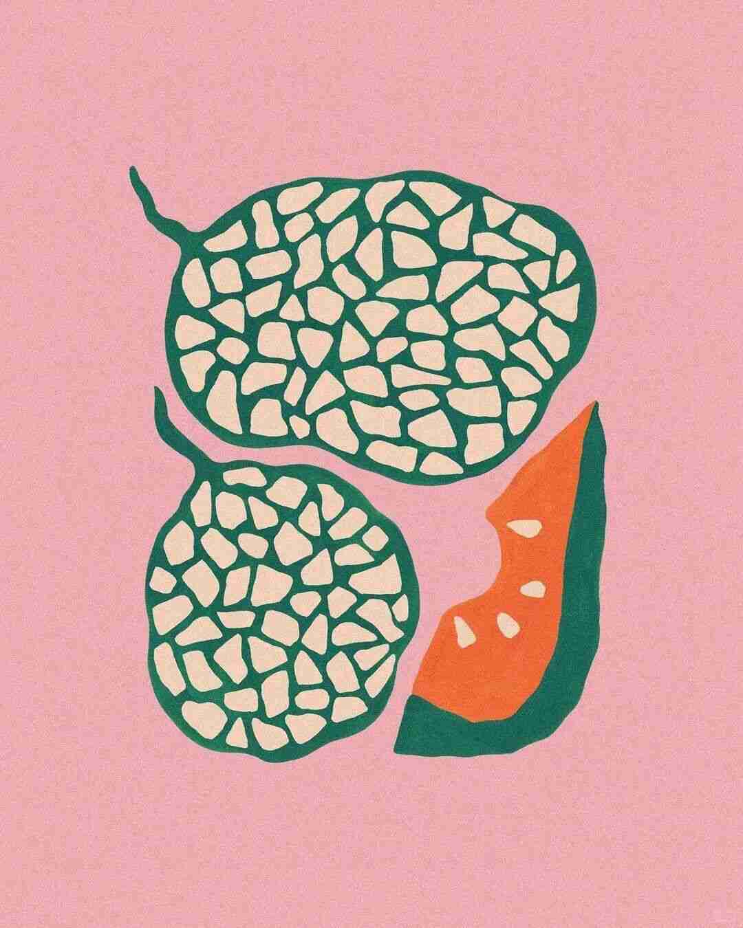 Illustration by Liv Lee featuring fruit and foliage motifs