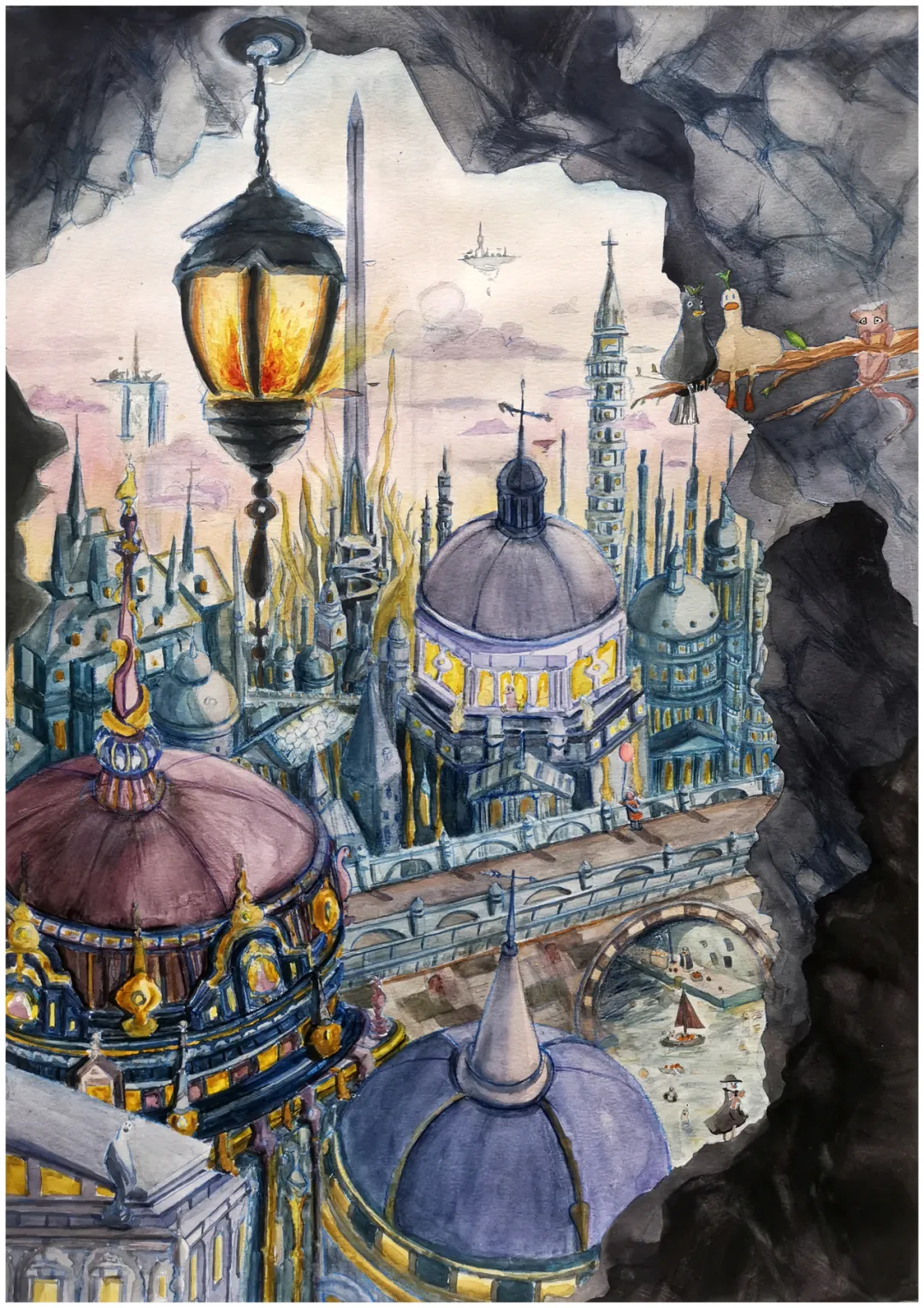 Dream Town by Luo Xiaoran Raina, nominated artwork submitted by GAEA Art Studio Canada