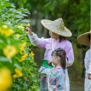 Children exploring the historic streets of Xixinan ancient village