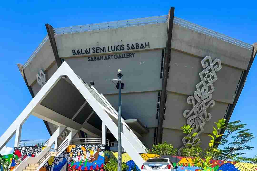 Exterior of the colonial-style Sabah Art Gallery building
