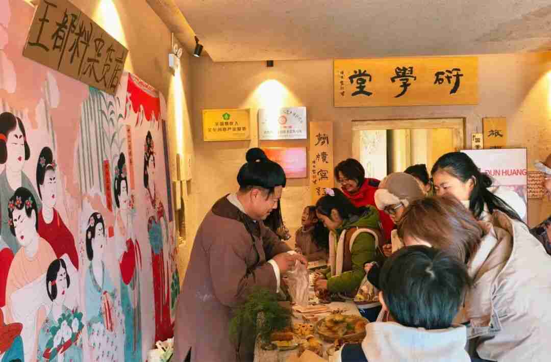 Children shopping at the study tour bazaar with their earned coins