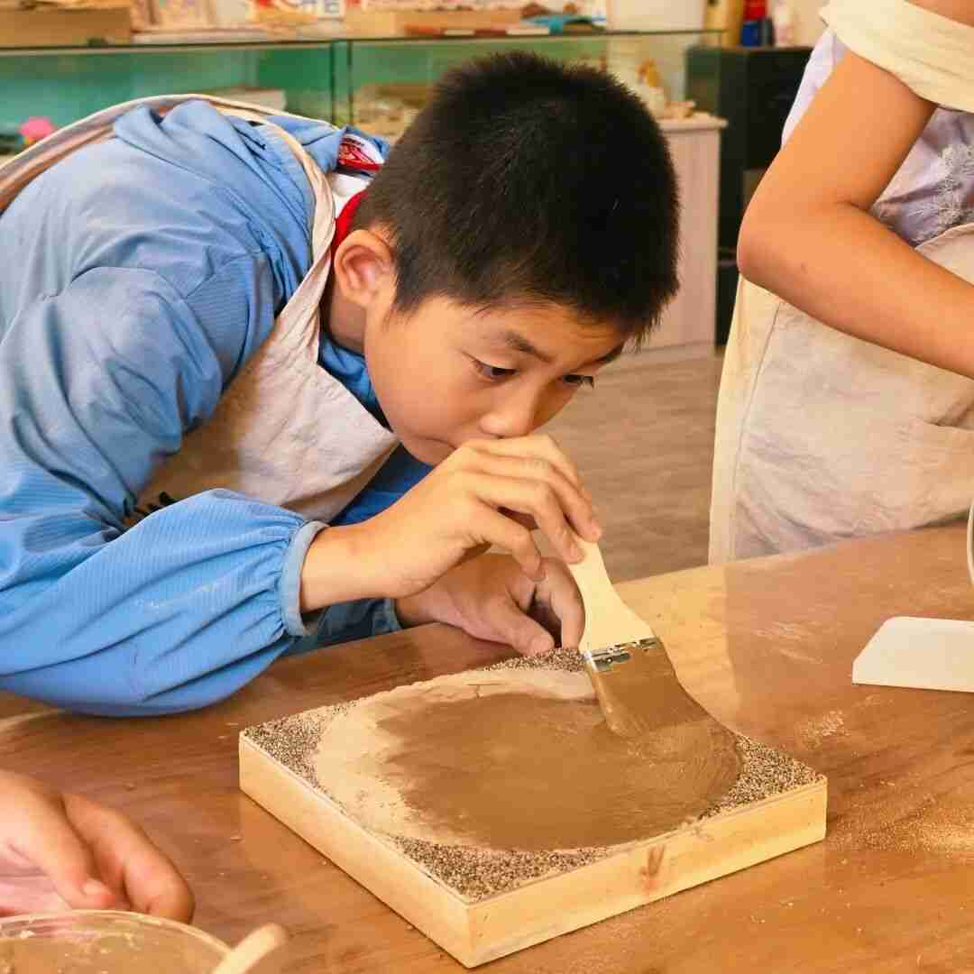 Historic painted sculpture in the Mogao Caves